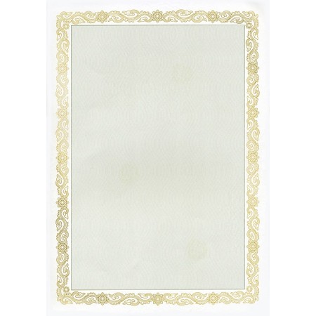 Certificat "Maori Z" – Papier Satiné A4 190g/m² avec Motifs Dorés (20 Feuilles) | Papely.fr