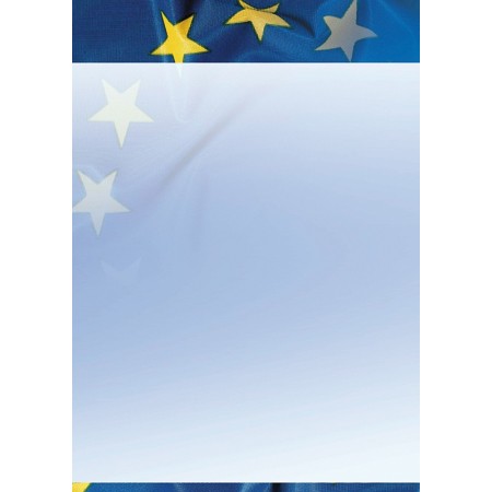 Certificat "Unia" – Papier A4 170g/m² aux Couleurs de l'Union Européenne | Papely.fr