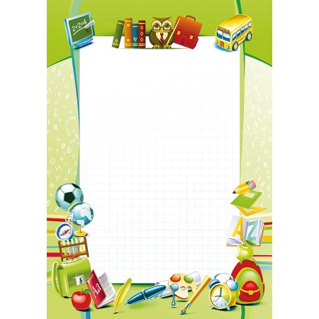 Certificat "École" – Papier A4 190g/m² au Design Éducatif (20 Feuilles)